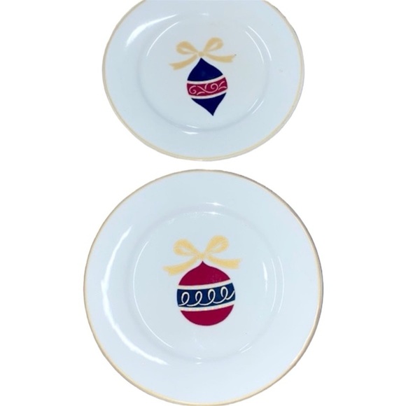 Gibson set of Ornaments small Christmas plates - Picture 1 of 4